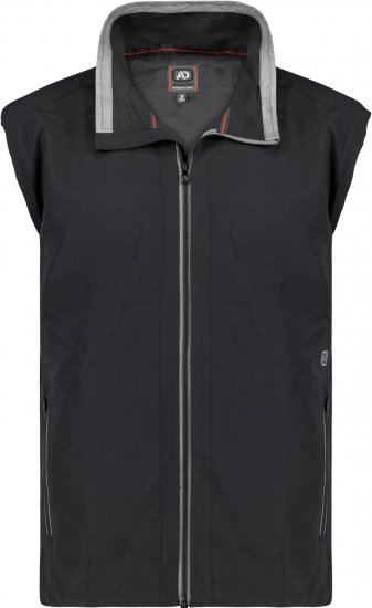 Adamo Orlando Fitness Vest Full Zipper Black - Sportkleding & outdoor - Grote Maten Sportkleding Heren