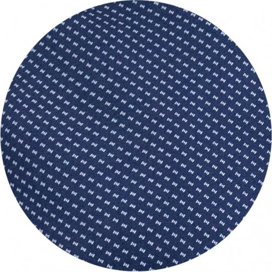 D555 Norwich Short Sleeve Micro AOP Shirt With Hidden Button Down Navy - Overhemden - Overhemden Grote Maten Heren