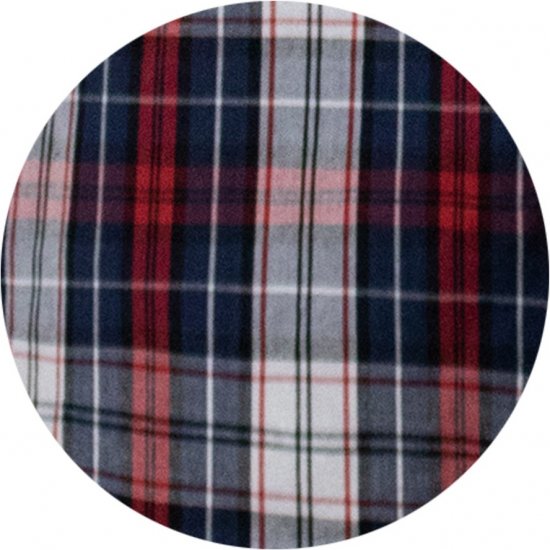 D555 Shields Button Down Collar Short Sleeve Shirt With Pocket Red Check - Overhemden - Overhemden Grote Maten Heren