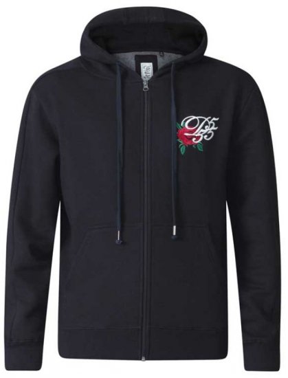 D555 Verlin Couture Full Zip Hoodie Black - Sweaters & hoodies - Sweaters & Hoodies Grote Maten Heren