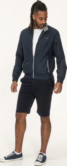 D555 Ealing Lightweight Zip Through Jacket With Zip Pockets Navy - Jassen - Grote Maten Herenjassen