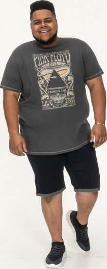 D555 HANLEY Official Pink Floyd Crew Neck T-Shirt Dark Grey TALL SIZES - HERENKLEDING MT-6XLT - Tall Kleding Heren