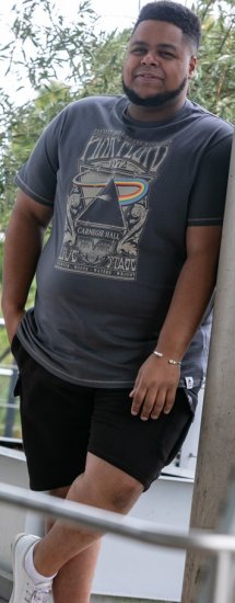 D555 HANLEY Official Pink Floyd Crew Neck T-Shirt Dark Grey TALL SIZES - HERENKLEDING MT-6XLT - Tall Kleding Heren