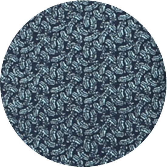 D555 Woolwich AOP Polo Shirt With Ribbed Collar Blue - Polo shirts - Grote Maten Poloshirts Heren