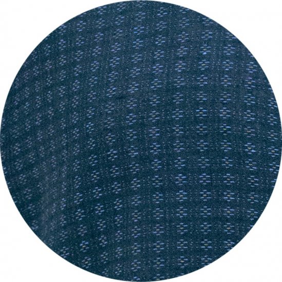 D555 Pontefract Jacquard Linen Mix Short Sleeve Shirt With Button Down Navy - Overhemden - Overhemden Grote Maten Heren