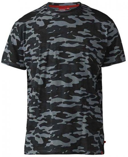 D555 Gaston T-shirt Camo Storm - T-shirts - Grote Maten T-shirts Heren