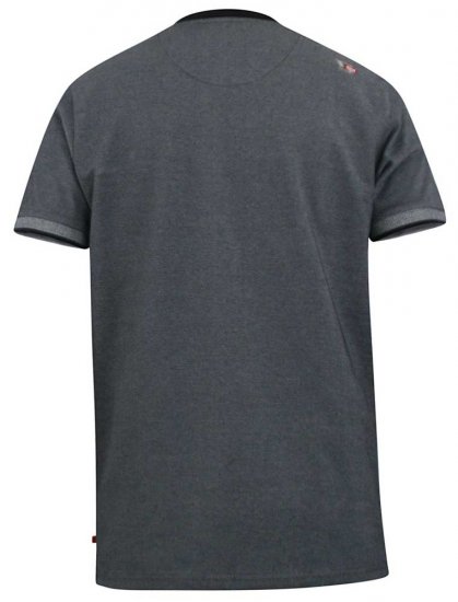 D555 Owen Colorless Polo Charcoal - Polo shirts - Grote Maten Poloshirts Heren