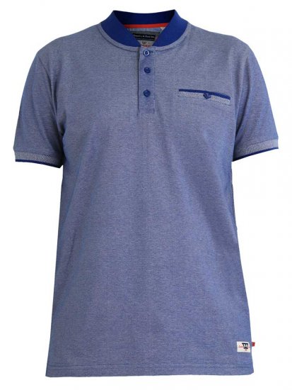 D555 Owen Colorless Polo Blue - Polo shirts - Grote Maten Poloshirts Heren