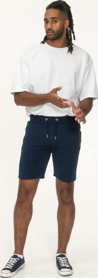 D555 Spalding Elasticated Waist Interlock Shorts Navy - Joggingbroeken & shorts - Joggingbroeken & Shorts Heren Grote Maten