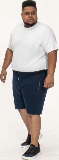 D555 Spalding Elasticated Waist Interlock Shorts Navy - Joggingbroeken & shorts - Joggingbroeken & Shorts Heren Grote Maten