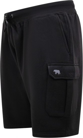 D555 Wigan 2 Elasticated Waist Fleece Cargo Shorts Black - Joggingbroeken & shorts - Joggingbroeken & Shorts Heren Grote Maten