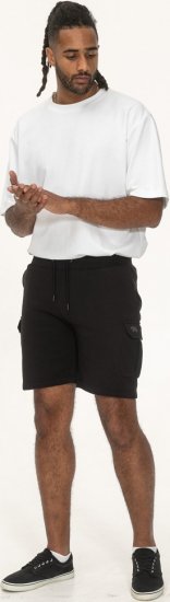 D555 Wigan 2 Elasticated Waist Fleece Cargo Shorts Black - Joggingbroeken & shorts - Joggingbroeken & Shorts Heren Grote Maten