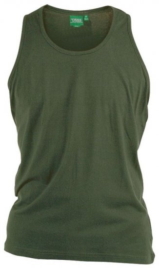 D555 Fabio Tanktop Khaki - T-shirts - Grote Maten T-shirts Heren