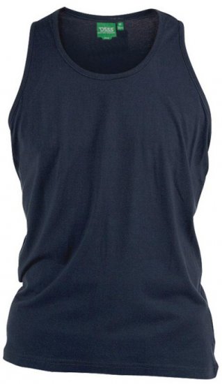 D555 Fabio Tanktop Navy - T-shirts - Grote Maten T-shirts Heren