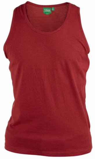 D555 Fabio Tanktop Red - T-shirts - Grote Maten T-shirts Heren