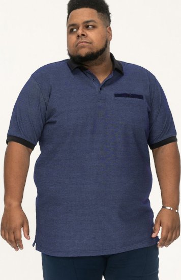 D555 Newcastle Polo Shirt Grey - Polo shirts - Grote Maten Poloshirts Heren