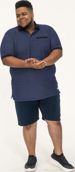 D555 Newcastle Polo Shirt Grey - Polo shirts - Grote Maten Poloshirts Heren