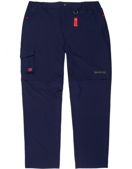 Adamo Tobias Outdoor Zipp-off Pants Navy - Sportkleding & outdoor - Grote Maten Sportkleding Heren