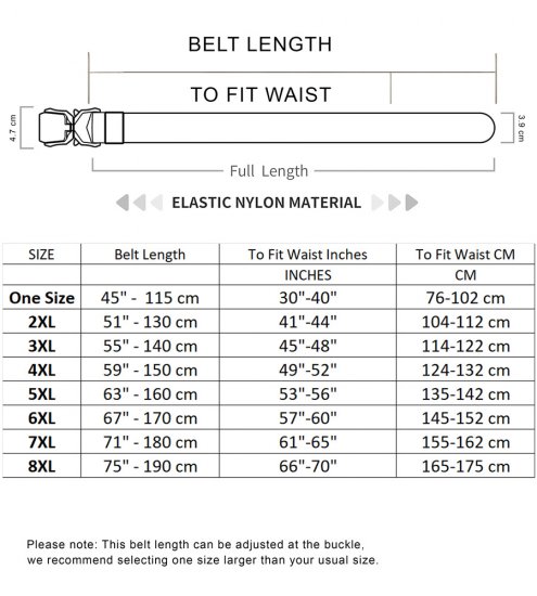 D555 Dale Tactical Stretch Webbing Belt with Heavy Duty Quick Release Buckle Khaki - Riemen - Grote Maten Heren Riemen