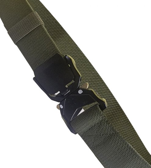 D555 Dale Tactical Stretch Webbing Belt with Heavy Duty Quick Release Buckle Khaki - Riemen - Grote Maten Heren Riemen
