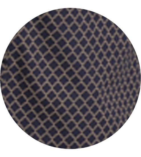 D555 Sheffield Long Sleeve AOP Micro Gold Shirt Navy - Overhemden - Overhemden Grote Maten Heren