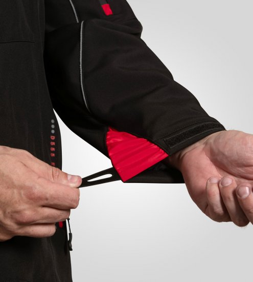 D555 Fretwell Padded Softshell Jacket with Detachable Hood Black - Jassen - Grote Maten Herenjassen