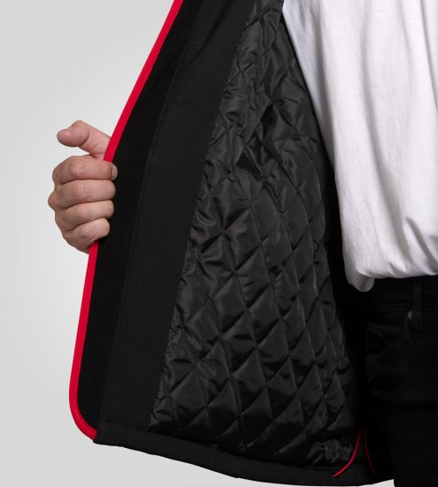 D555 Fretwell Padded Softshell Jacket with Detachable Hood Black - Jassen - Grote Maten Herenjassen