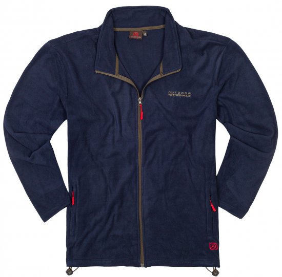 Adamo Toronto Fleece Jacket Navy - Sportkleding & outdoor - Grote Maten Sportkleding Heren