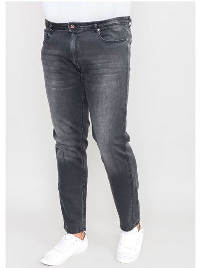 D555 Benson Tapered Fit Stretch Jeans Stonewash - Jeans & broeken - Jeans & Broeken Grote Maten Heren