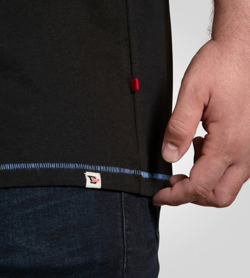 D555 Dewsbury Skeleton On Bike Crew Neck T-Shirt Black TALL SIZE - HERENKLEDING MT-6XLT - Tall Kleding Heren