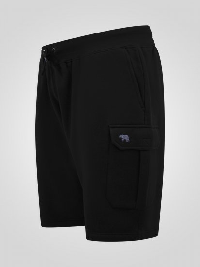 D555 Robinson 1 Fleece Cargo Shorts met Elastische Taille Zwart - Joggingbroeken & shorts - Joggingbroeken & Shorts Heren Grote Maten