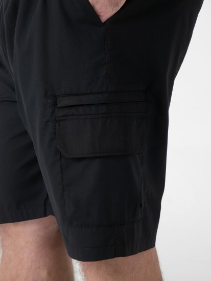 D555 Thomas Stretch Shorts met Elastische Taille Zwart - Korte broeken - Grote Maten Korte Broeken Heren