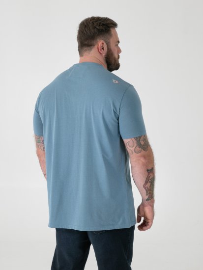 D555 Miller Bearded Skull T-shirt met Print - T-shirts - Grote Maten T-shirts Heren