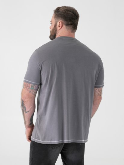 D555 Jasper Official Gas Monkey T-shirt met Print Grijs - T-shirts - Grote Maten T-shirts Heren