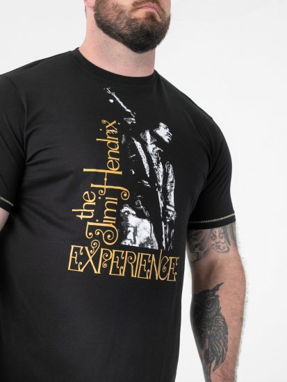 D555 Stokes Official Jimi Hendrix Experience T-shirt met Print - T-shirts - Grote Maten T-shirts Heren
