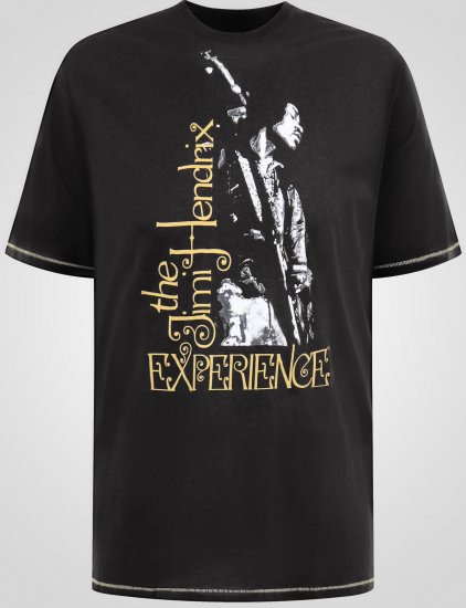 D555 Stokes Official Jimi Hendrix Experience T-shirt met Print - T-shirts - Grote Maten T-shirts Heren