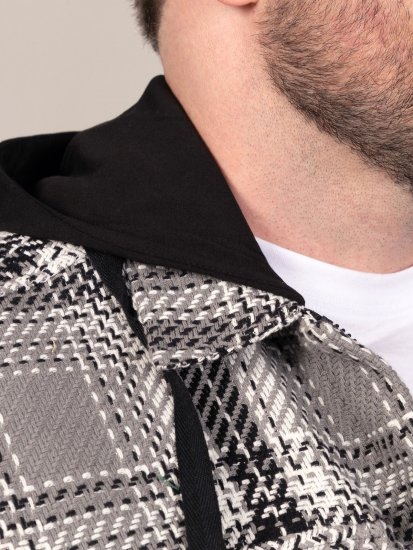 D555 Hayes Overshirt Grijs - Overhemden - Overhemden Grote Maten Heren