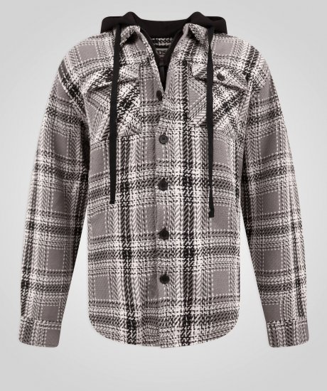 D555 Hayes Overshirt Grijs - Overhemden - Overhemden Grote Maten Heren