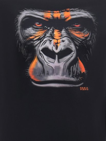 D555 Perkins Bedrukt T-shirt Zwart - T-shirts - Grote Maten T-shirts Heren