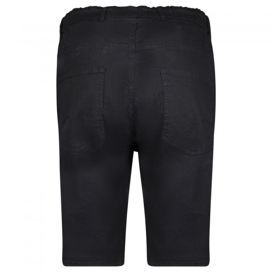 Adamo 199110 Spijkershort met elastische taille Zwart - Korte broeken - Grote Maten Korte Broeken Heren