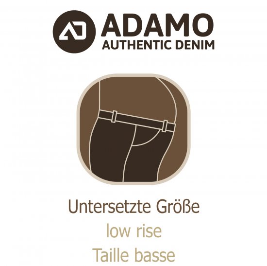 Adamo 5-Pocket Low Rise Jeans Medium Blue - Jeans & broeken - Jeans & Broeken Grote Maten Heren