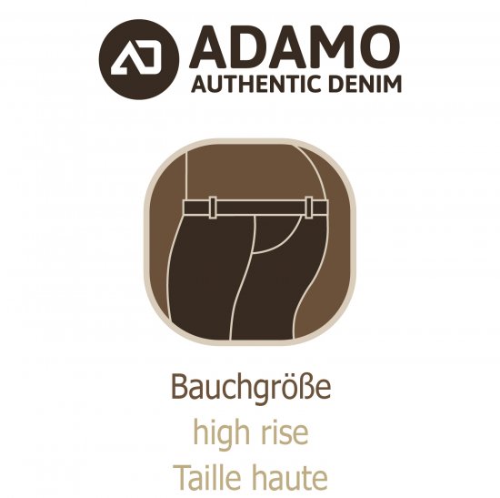 Adamo 5-Pocket High Rise Jeans Medium Blue - Jeans & broeken - Jeans & Broeken Grote Maten Heren