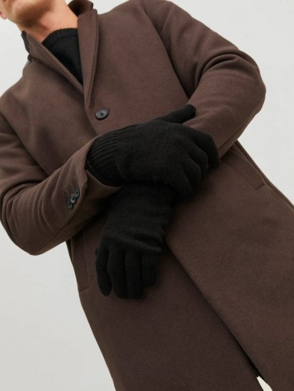 Jack & Jones Barry Gebreide handschoenen Zwart - Handschoenen - 