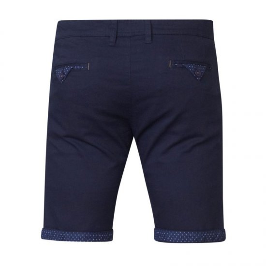 D555 Luke Stretch Shorts Navy - Korte broeken - Grote Maten Korte Broeken Heren