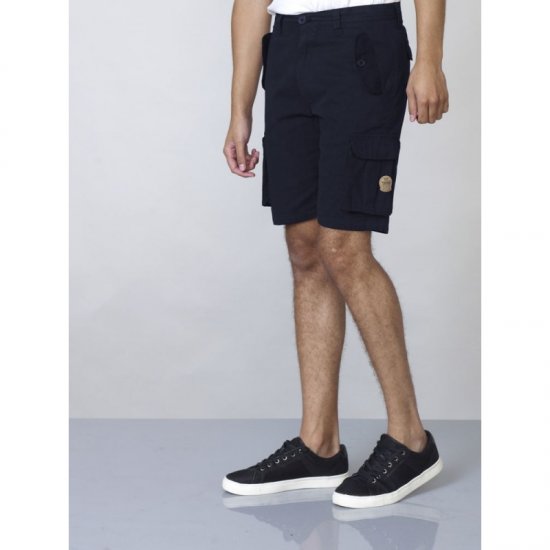 D555 Larry Cargo Shorts Navy - Korte broeken - Grote Maten Korte Broeken Heren