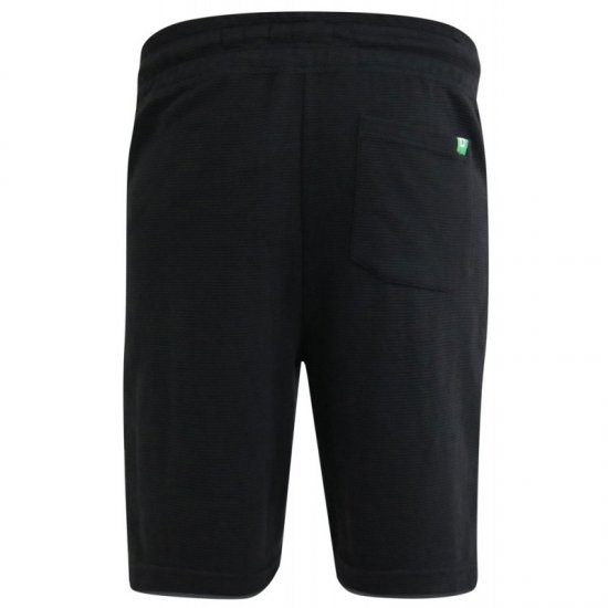 D555 Jackie Ribbed Jersey Shorts Black - Joggingbroeken & shorts - Joggingbroeken & Shorts Heren Grote Maten