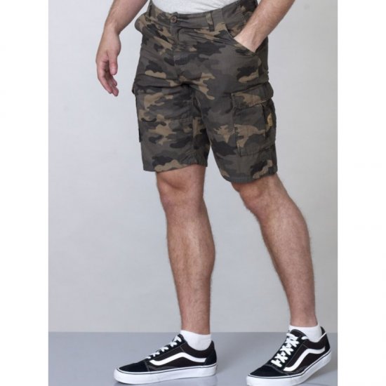 D555 Marty Camo Shorts Green - Korte broeken - Grote Maten Korte Broeken Heren