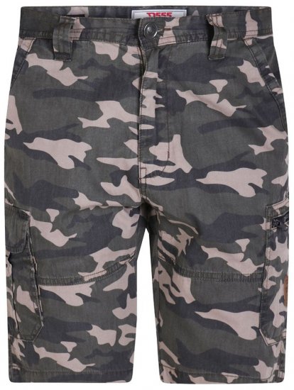 D555 Chadwick Shorts Green Camo - Korte broeken - Grote Maten Korte Broeken Heren