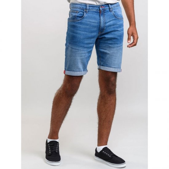 D555 Griffin Denim Shorts Stonewash - Korte broeken - Grote Maten Korte Broeken Heren