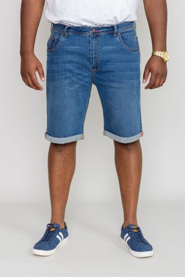 D555 BROXBOURNE Denim Shorts - Korte broeken - Grote Maten Korte Broeken Heren